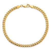 14k 4.25mm Solid Miami Cuban Chain