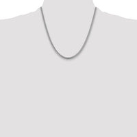 14k White Gold 4.25mm Solid Miami Cuban Chain