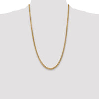 14k 4.3mm Solid Miami Cuban Chain