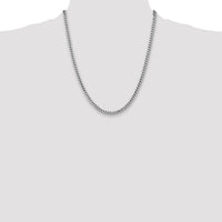 14k White Gold 4.3mm Solid Miami Cuban Chain