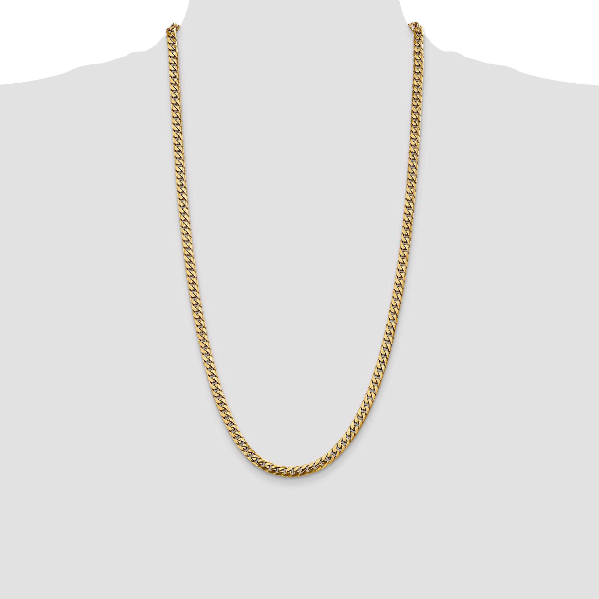 14k 5mm Solid Miami Cuban Chain