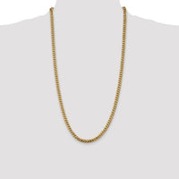 14k 5mm Solid Miami Cuban Chain