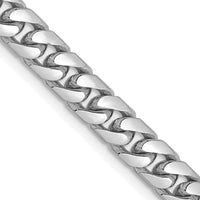 14k White Gold 5mm Solid Miami Cuban Chain