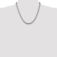 14k White Gold 5mm Solid Miami Cuban Chain