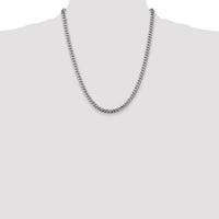 14k White Gold 5mm Solid Miami Cuban Chain
