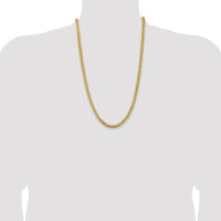 14k 5.5mm Solid Miami Cuban Chain