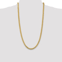 14k 5.5mm Solid Miami Cuban Chain