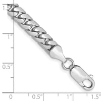 14k White Gold 5.5mm Solid Miami Cuban Chain