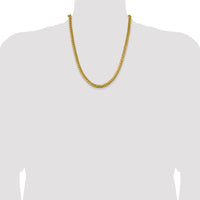 14k 6.25mm Solid Miami Cuban Chain