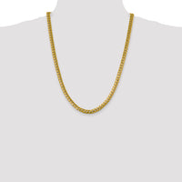 14k 6.25mm Solid Miami Cuban Chain