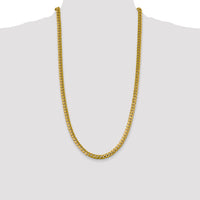 14k 6.25mm Solid Miami Cuban Chain