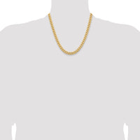 14k 6.75mm Solid Miami Cuban Chain