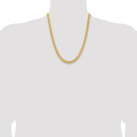 14k 6.75mm Solid Miami Cuban Chain