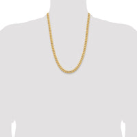 14k 6.75mm Solid Miami Cuban Chain