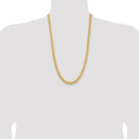 14k 6.75mm Solid Miami Cuban Chain