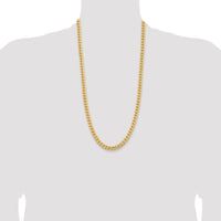 14k 6.75mm Solid Miami Cuban Chain