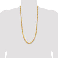 14k 6.75mm Solid Miami Cuban Chain