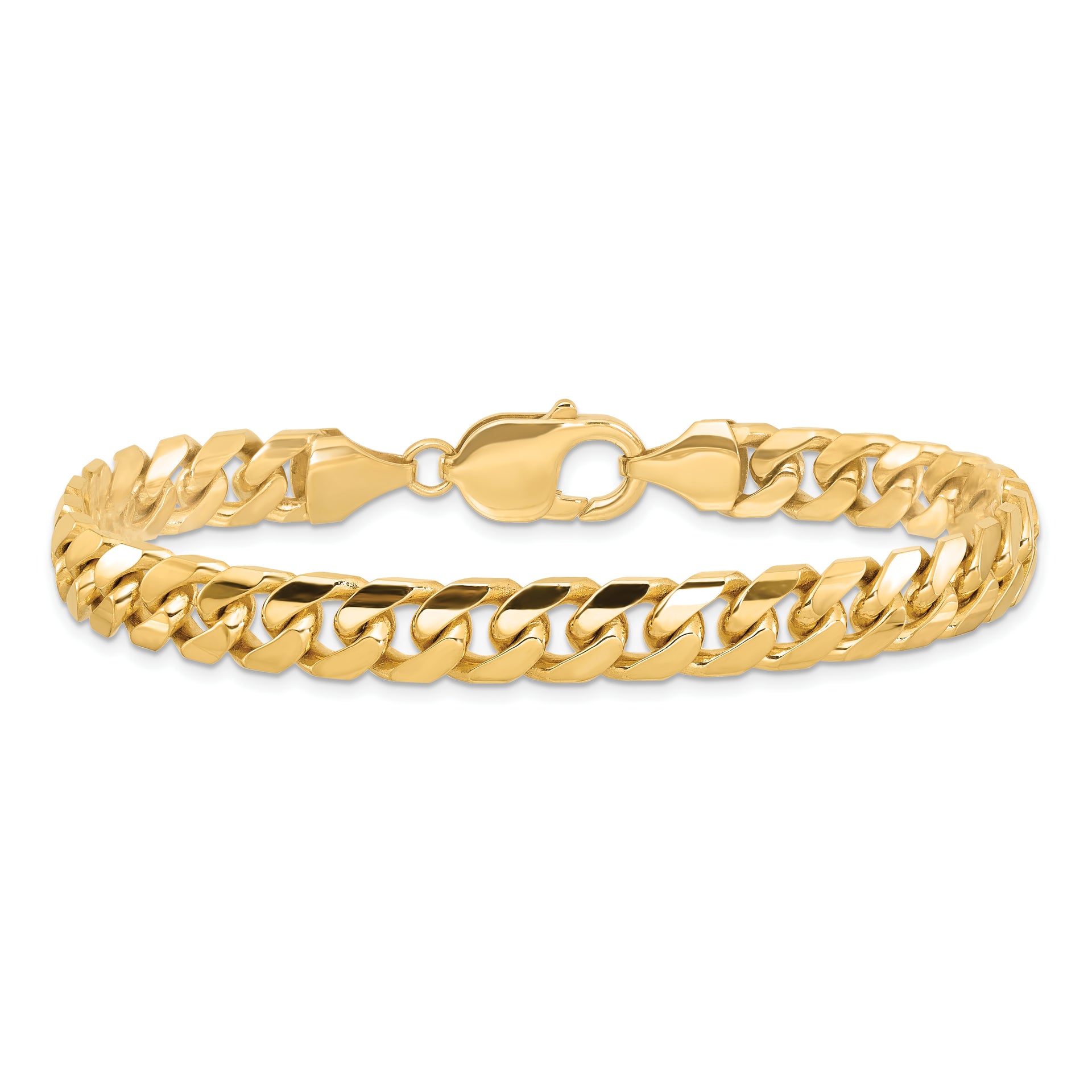 14k 8mm Solid Miami Cuban Chain