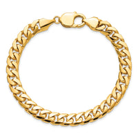 14k 8mm Solid Miami Cuban Chain