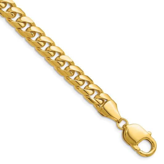 14k 8mm Solid Miami Cuban Chain