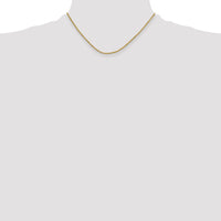 14k 2.0mm Semi-solid D/C Rope Chain