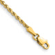 14k 2.0mm Semi-solid D/C Rope Chain