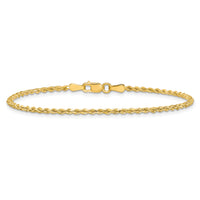 14k 2.0mm Semi-solid D/C Rope Chain