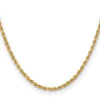 14k 3.0mm Semi-solid D/C Rope Chain