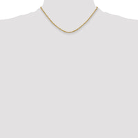 14k 3.0mm Semi-solid D/C Rope Chain