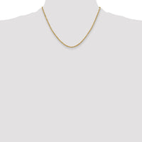 14k 3.0mm Semi-solid D/C Rope Chain