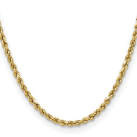 14k 3.5mm Semi-solid D/C Rope Chain