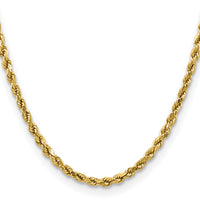 14k 4.0mm Semi-solid D/C Rope Chain