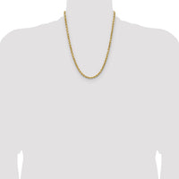 14k 4.9mm Semi-solid D/C Rope Chain
