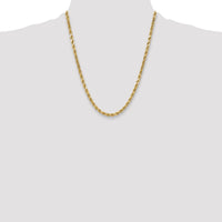 14k 5.5mm Semi-solid D/C Rope Chain