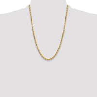 14k 5.5mm Semi-solid D/C Rope Chain