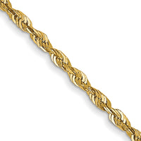 14k 1.5mm Ultra D/C Lightweight Rope Chain