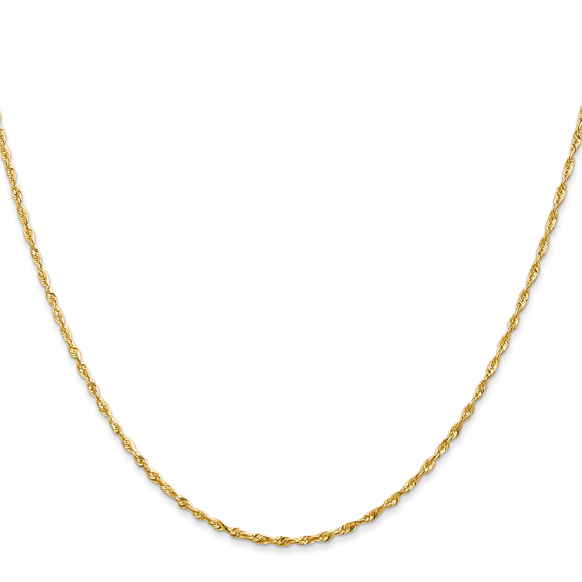 14k 1.5mm Ultra D/C Lightweight Rope Chain