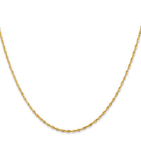 14k 1.5mm Ultra D/C Lightweight Rope Chain