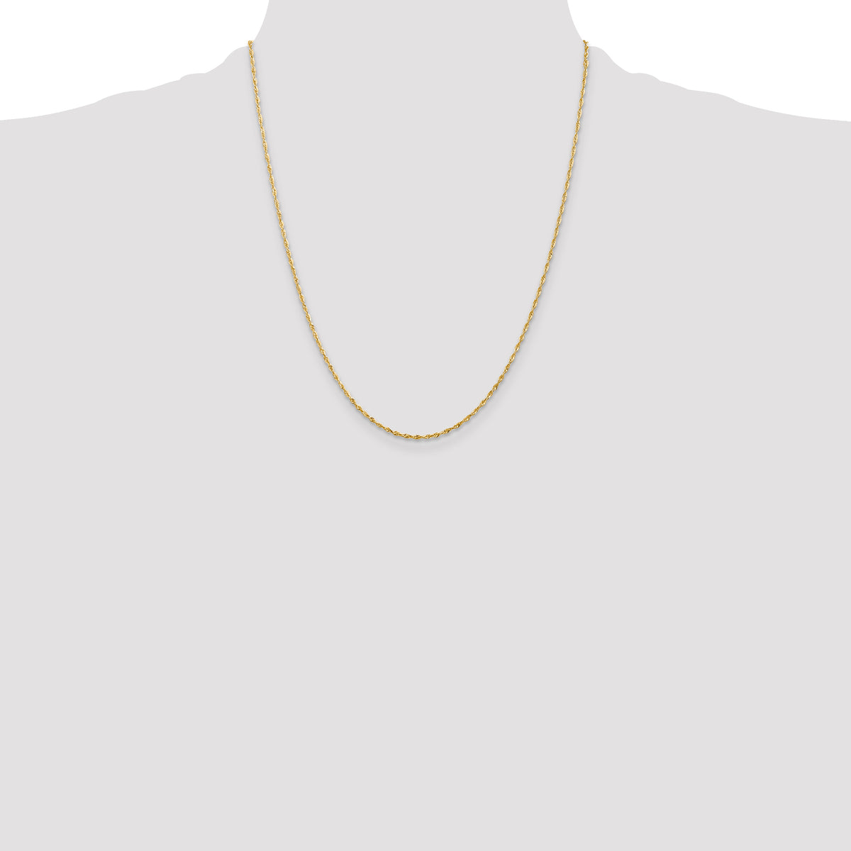 14k 1.5mm Ultra D/C Lightweight Rope Chain