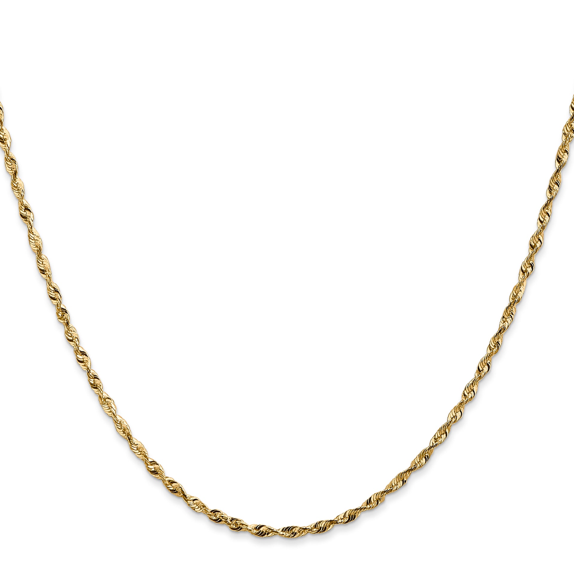 14k 1.8mm Ultra D/C Lightweight Rope Chain