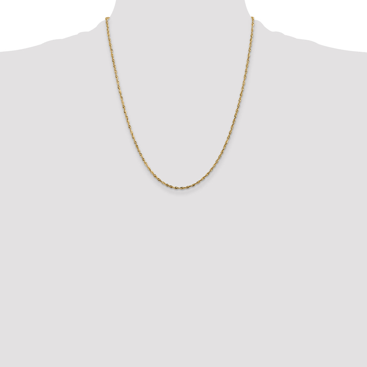 14k 1.8mm Ultra D/C Lightweight Rope Chain