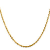 14k 2.75mm Ultra D/C Lightweight Rope Chain