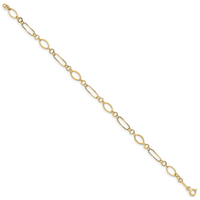 14k Oval Link Bracelet