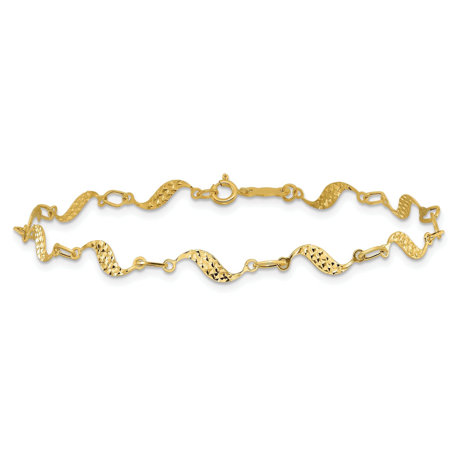 14k Diamond-cut Bracelet