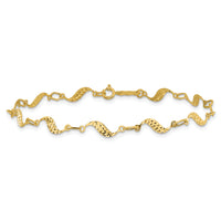 14k Diamond-cut Bracelet