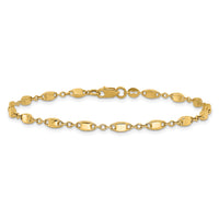 14K Polished Fancy Link Bracelet