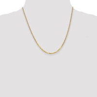 14k 2.2mm Flat Beveled Curb Chain