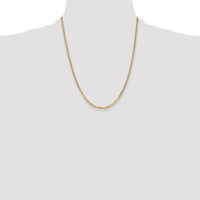 14k 2.2mm Flat Beveled Curb Chain