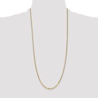 14k 2.2mm Flat Beveled Curb Chain
