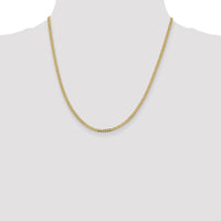 14k 2.3mm Flat Beveled Curb Chain